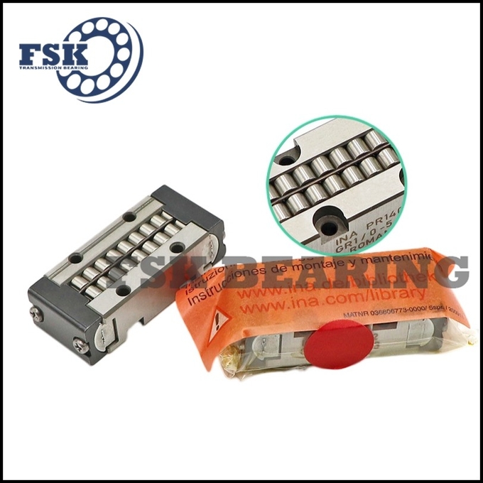 PR14032 GR1/0-5 , PR14044 GR1/0-5 লিনিয়ার রিসার্কুলেটিং রোলার বিয়ারিং ইউনিট সম্পূর্ণ পরিপূরক 0