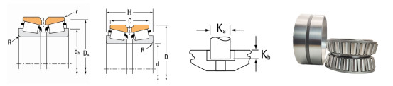 ইউরো মার্কেট L281147/L281110CD স্টীল মিলের জন্য ডাবল সারি কোপযুক্ত রোলার লেয়ার 7